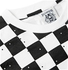 Billionaire Boys Club - Logo-Print Checked Cotton-Jersey T-Shirt - White