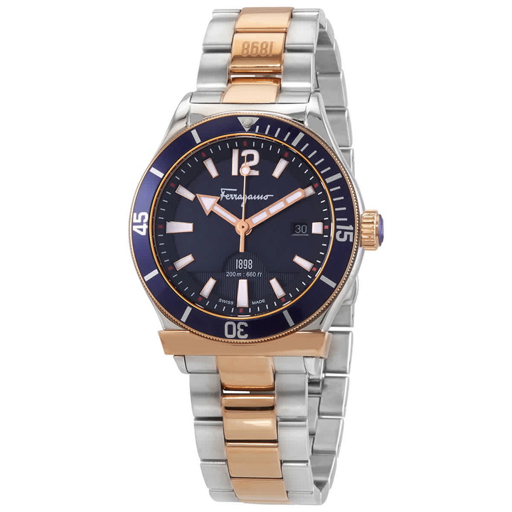 Photo: Ferragamo Quartz Blue Dial Mens Watch SFFN00120