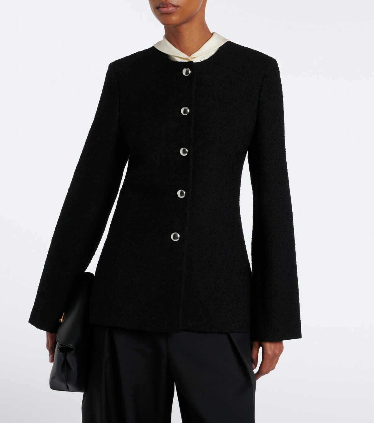 Róhe Knitted wool-blend cardigan