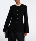 Róhe Knitted wool-blend cardigan