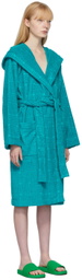 Bottega Veneta Blue Spongy Bath Robe