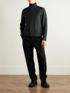 Zegna - Nubuck-Trimmed Virgin Wool-Twill Jacket - Gray