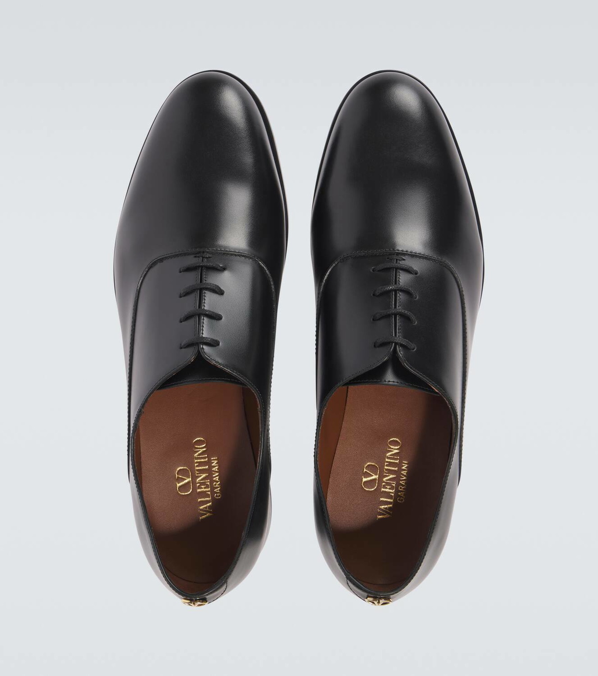 Valentino Garavani Mini VLogo Signature leather Derby shoes