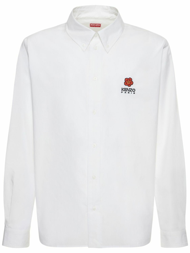 Photo: KENZO PARIS - Boke Logo Cotton Poplin Shirt
