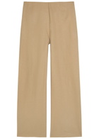 Eileen Fisher Wide-leg Wool Trousers Beige