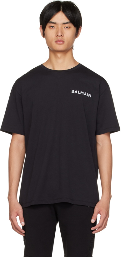 Photo: Balmain Black Reflective T-Shirt