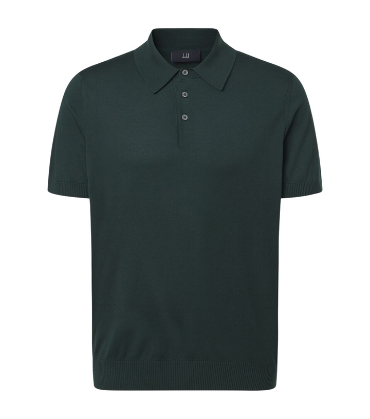 Photo: Dunhill Cotton and silk polo shirt