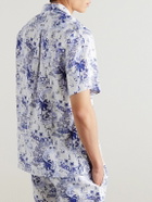 Vilebrequin - Charli Camp-Collar Printed Linen Shirt - Blue