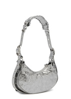 Balenciaga Le Cagole XS Metallic Shoulder Bag, Leather Bag, Silver - One Size