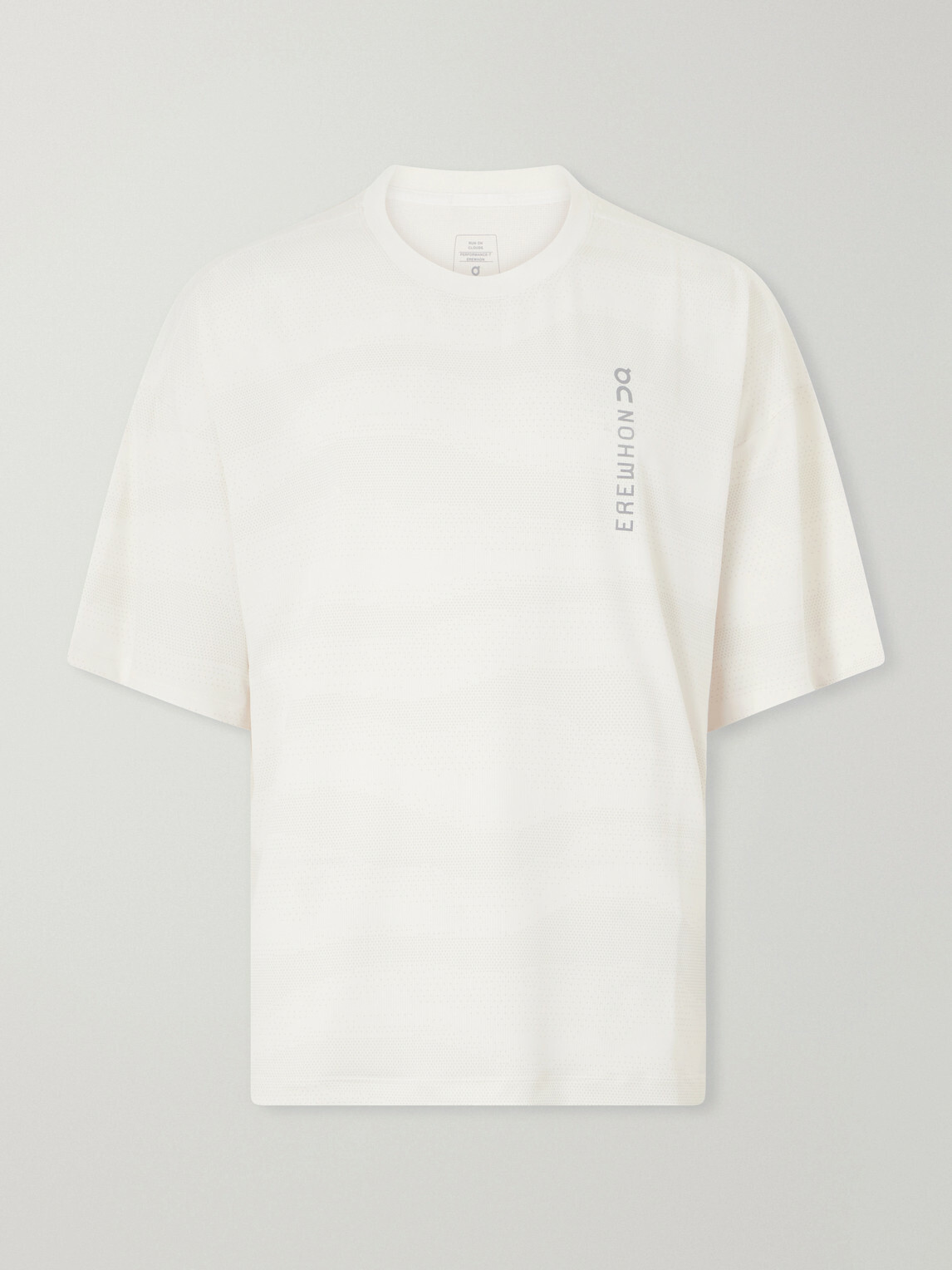 On - Erewhon Performance Stretch Recycled DryTec™ and Mesh T-Shirt - White