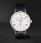 NOMOS Glashütte - Ludwig Neomatik 41 Limited Edition Automatic 40.5mm Stainless Steel and Leather Watch, Ref. No. 291 - White