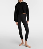 Alo Yoga Bae cropped cotton-blend hoodie