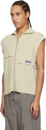 A-COLD-WALL* Off-White Panel Knit Vest