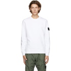 Stone Island White Cotton Sweatshirt