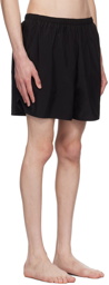 Acne Studios Black Relaxed-Fit Swim Shorts