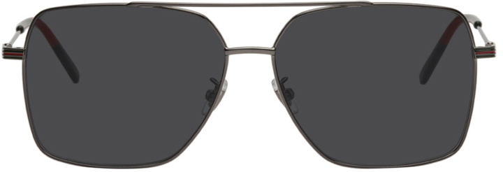 Photo: Gucci Grey Rectangular Sunglasses