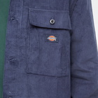 Dickies Men's Higginson Corduroy Overshirt in Navy Blue