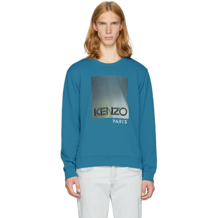 Photo: Kenzo Blue Logo Sweatshirt 