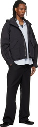 WOOYOUNGMI Black Raglan Parachute Jacket