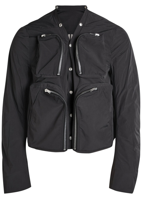 Photo: Rick Owens Padded Nylon Cargo Jacket Black