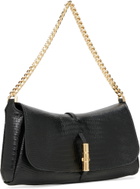 BALMAIN Black Balmain Metropolis Embossed Leather Bag
