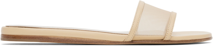 Photo: Le Monde Beryl Beige Mesh Pool Sandals