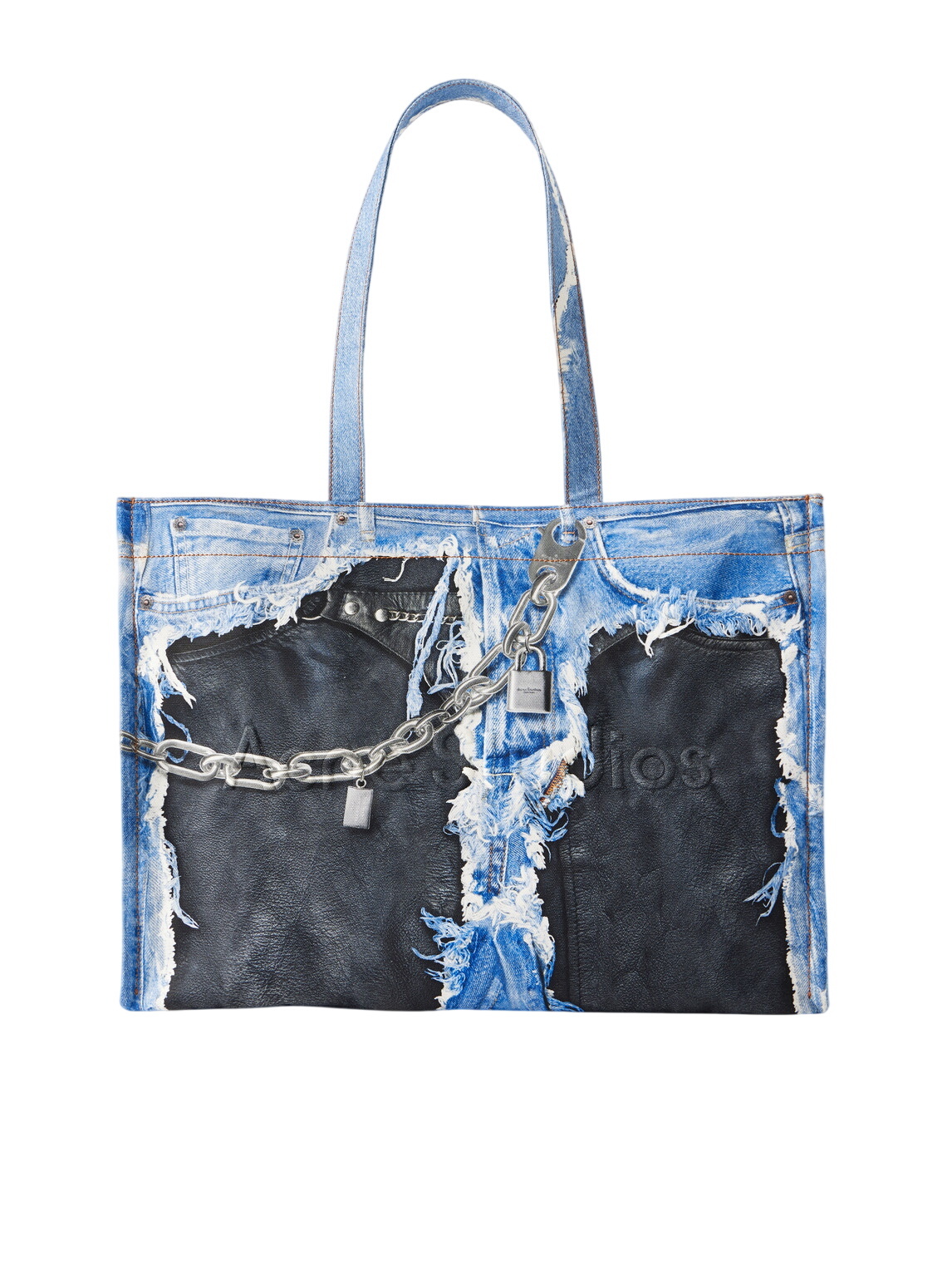 Acne Studios Off-White and Tan Weekender Tote Acne Studios