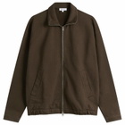 Norse Projects Men's Hornidal Relaxed Track Jacket in Delicioso Brown