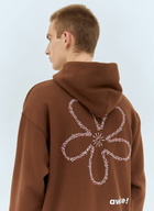 Awake NY Flower Stamp Zip Hooded Sweatshirt