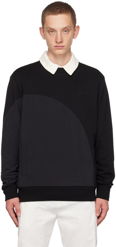 Photo: Moncler Black Paneled Sweatshirt