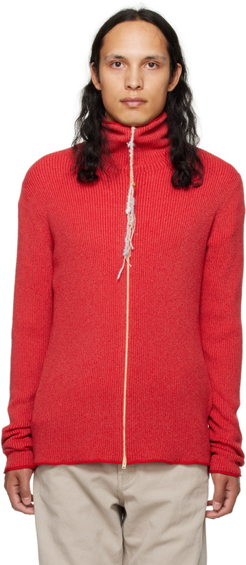 Photo: Acne Studios Red High Neck Sweater