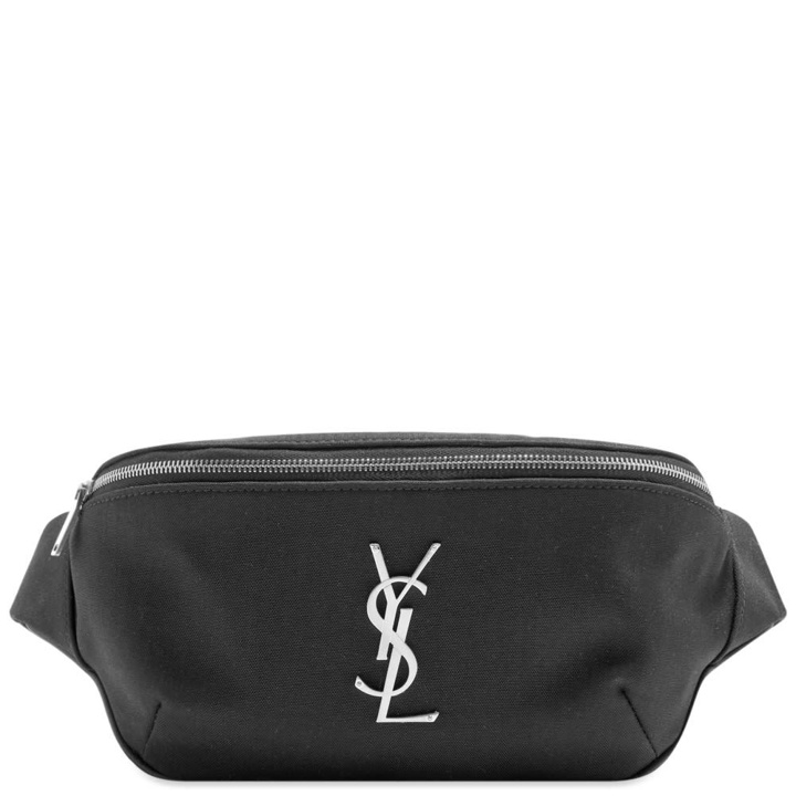 Photo: Saint Laurent Logo Canvas Waist Bag