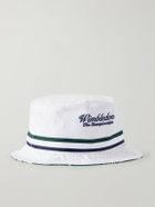 Polo Ralph Lauren - Wimbledon Logo-Embroidered Reversible Cotton-Twill Bucket Hat - White