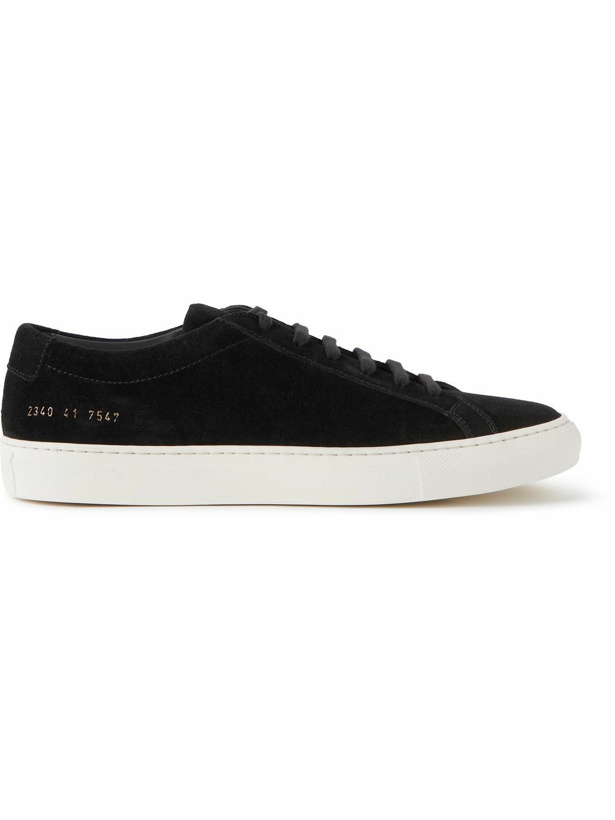 Photo: Common Projects - Achilles Suede Sneakers - Black