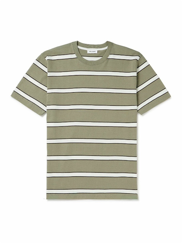 Photo: Norse Projects - Johannes Striped Organic Cotton-Jersey T-Shirt - Neutrals