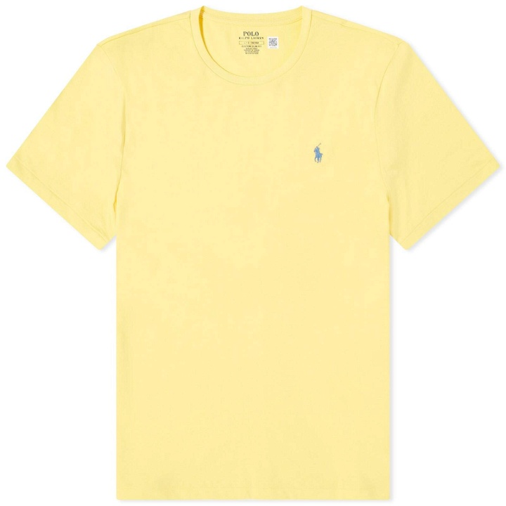 Photo: Polo Ralph Lauren Men's Custom Fit T-Shirt in Oasis Yellow