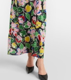 Rixo Jeannie floral silk maxi dress