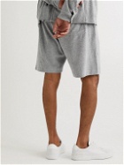 Oliver Spencer Loungewear - Ashbourne Cotton-Blend Terry Drawstring Shorts - Gray