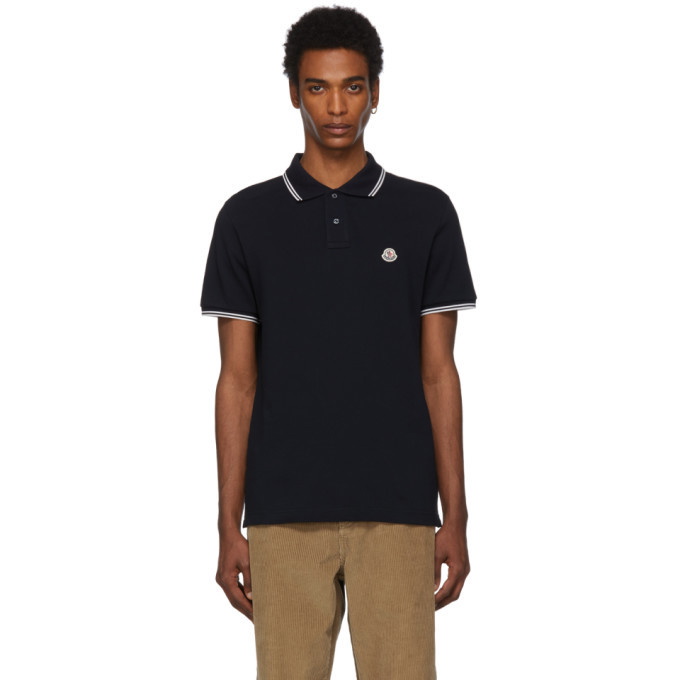 Photo: Moncler Navy Logo Polo