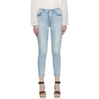 Moussy Vintage Blue Hillrose High-Waisted Skinny Jeans