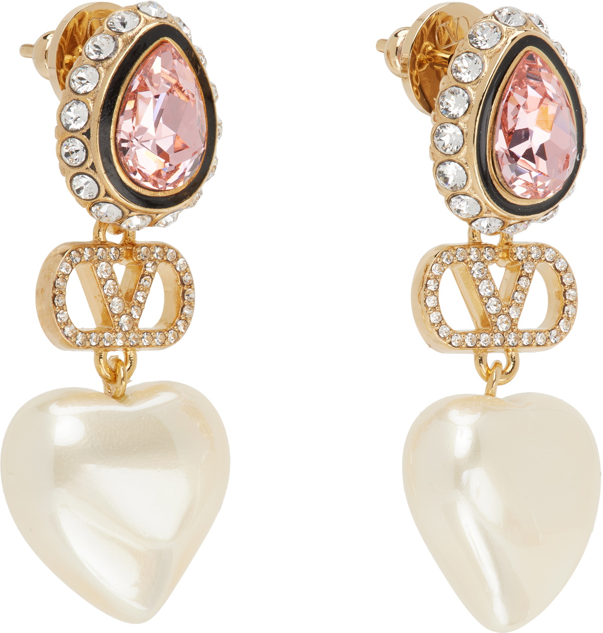 Valentino Garavani VLogo Signature Faux-Pearl Earrings