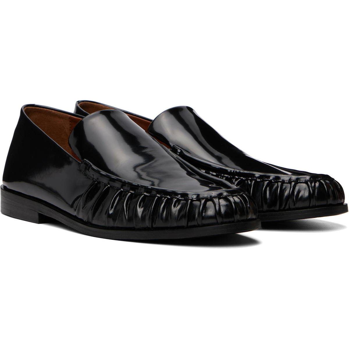 Marsèll Black Leather Loafers