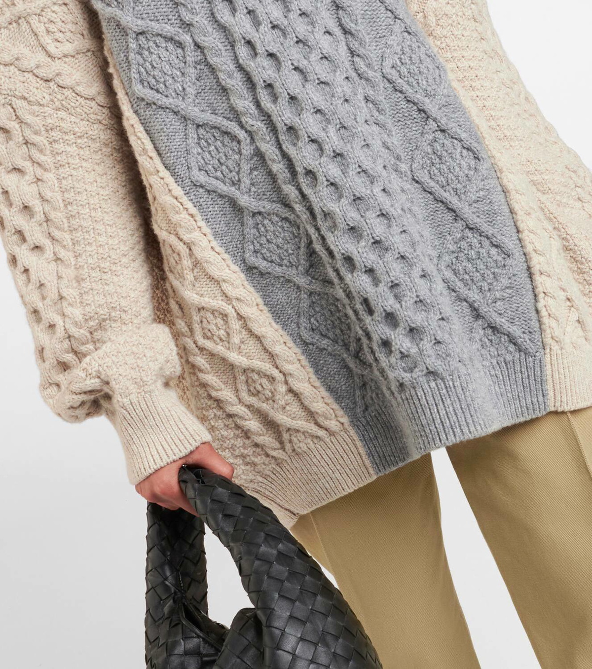 Bottega Veneta Cable-knit wool-blend sweater Bottega Veneta