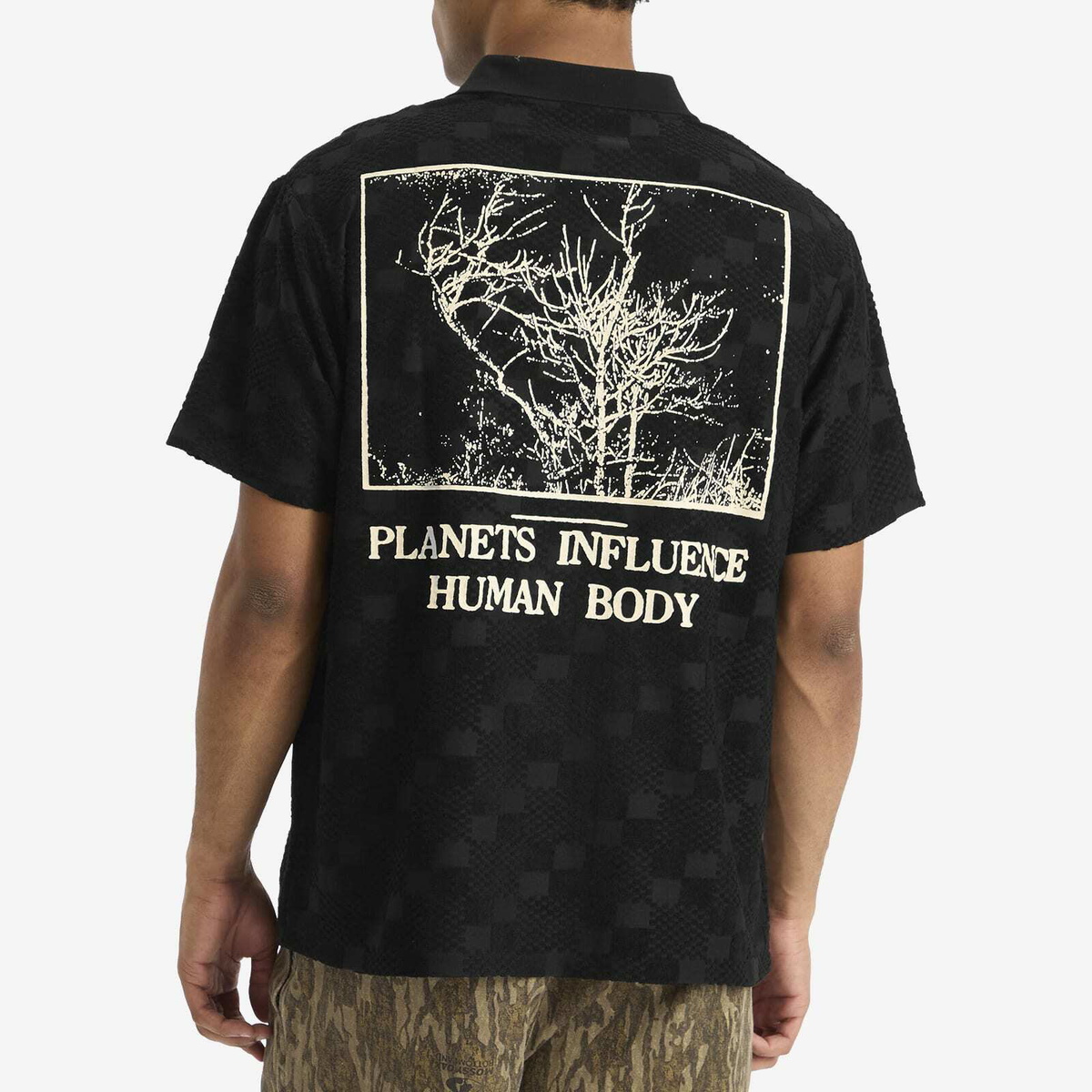 Pleasures Men's Planets Polo Shirt in Black