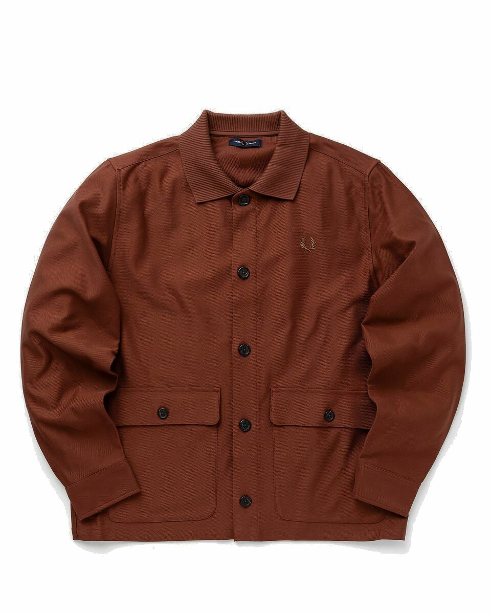 Photo: Fred Perry Utility Pocket Overshirt Brown - Mens - Overshirts