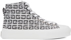 Givenchy White 4G Jacquard City Sneakers