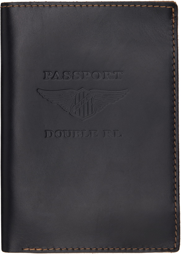 Photo: RRL Black Leather Passport Holder