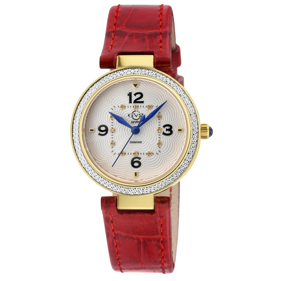 GV2 by Gevril Piemonte Quartz White Dial Ladies Watch 14201-2