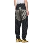 Kiko Kostadinov Navy Striped Rhombus Trousers