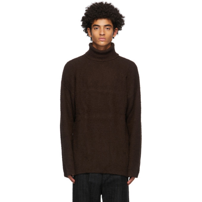 Photo: Our Legacy Brown Wool Large Turtleneck